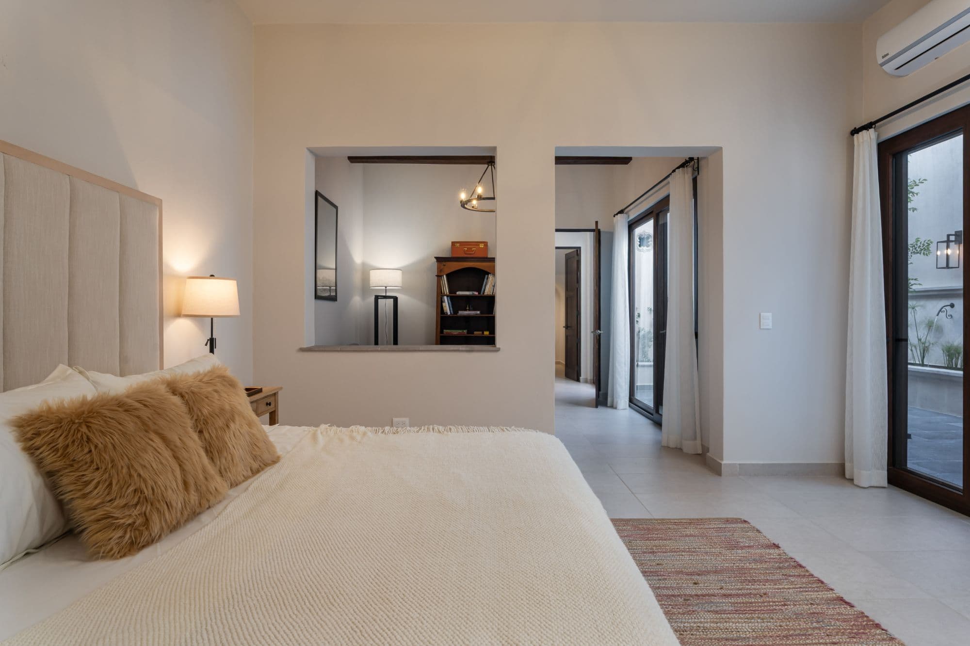 Casa Paulena — Balcones, San Miguel de Allende — photo 14 — serene master suite with terrace access