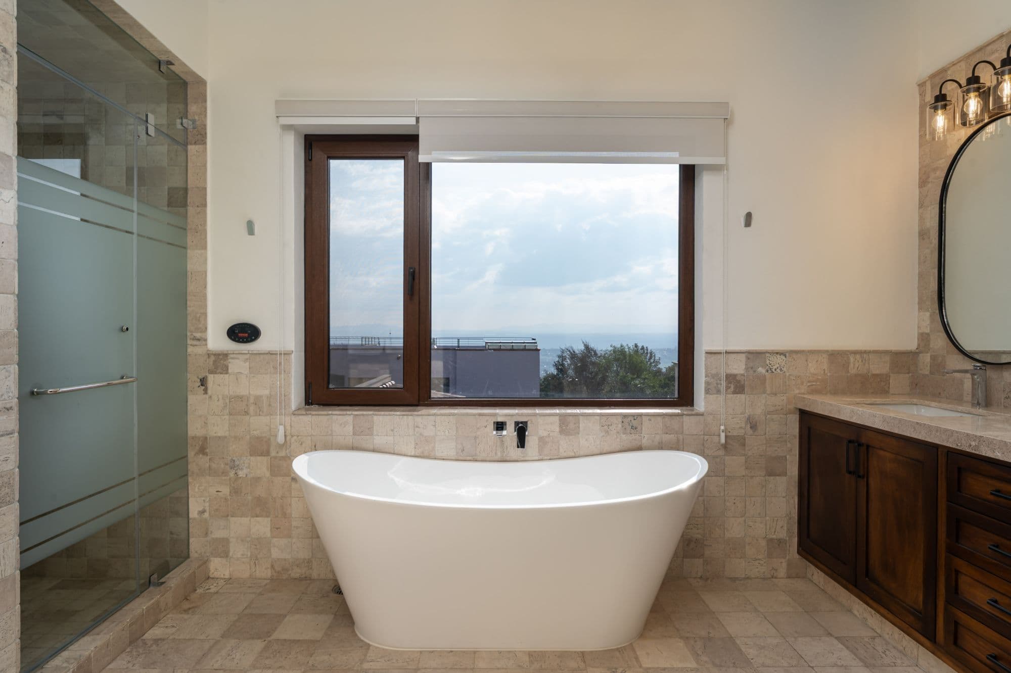 Casa Paulena — Balcones, San Miguel de Allende — photo 30 — spa-inspired soaking tub, panoramic vistas