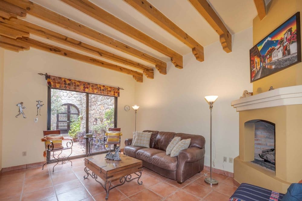 Casa Trueno — La Lejona, San Miguel de Allende — photo 6 — rustic-elegant living with courtyard views