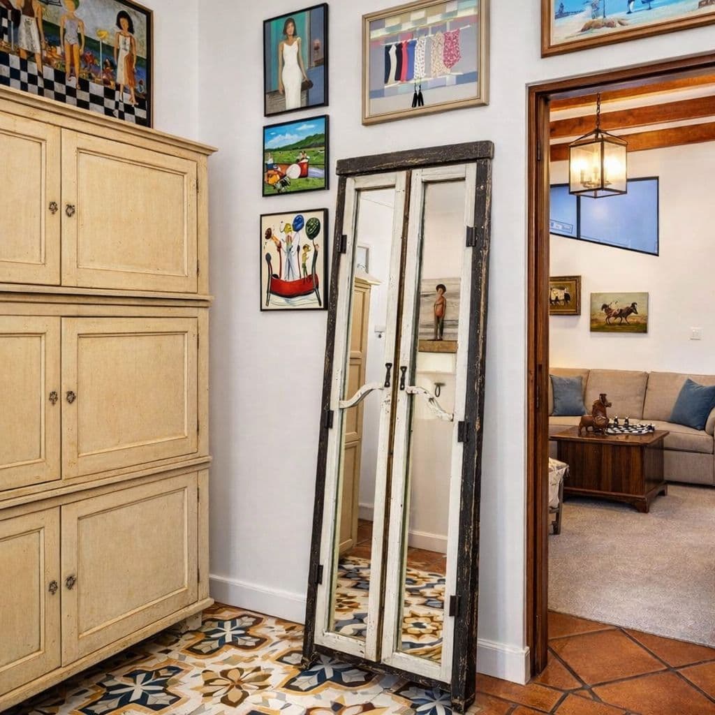 Casa de los Leones — San Miguel de Allende Centro, San Miguel de Allende — photo 17 — curated gallery hallway, artistic elegance