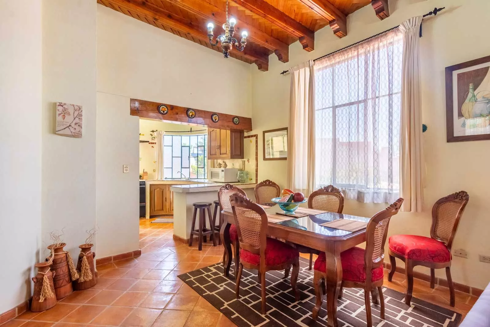 Agua Homes — Atascadero (Arcos de San Miguel), San Miguel de Allende — photo 10 — luminous dining room, rustic-elegant charm