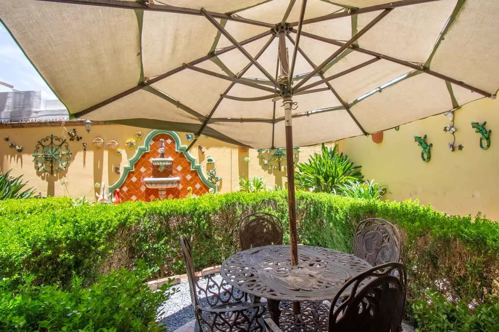 Agua Homes — Atascadero (Arcos de San Miguel), San Miguel de Allende — photo 21 — serene courtyard oasis, colonial charm flourishes