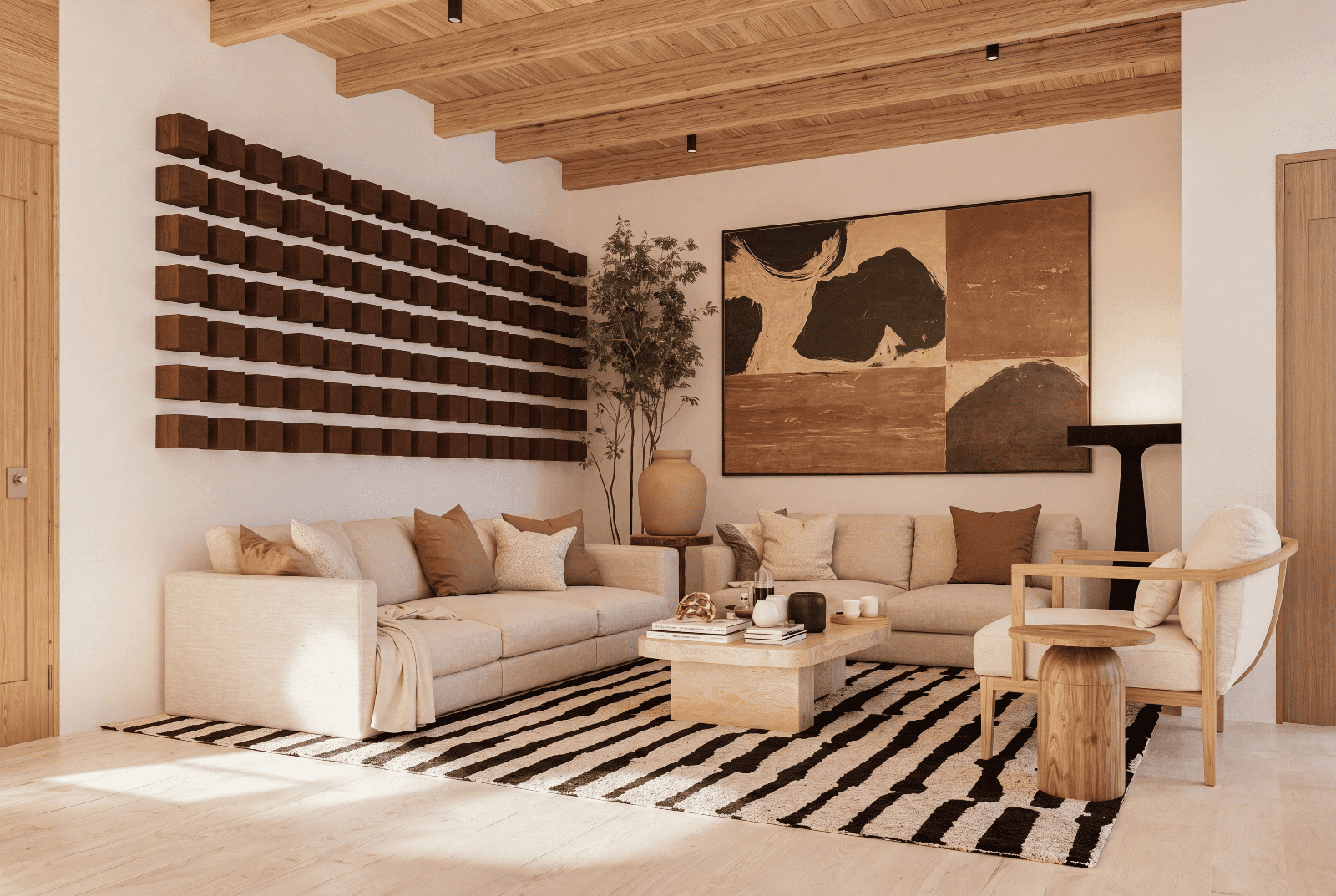 ORIZABA - Residencia 2 — San Antonio, San Miguel de Allende — photo 2 — serene sanctuary with warm wood architecture