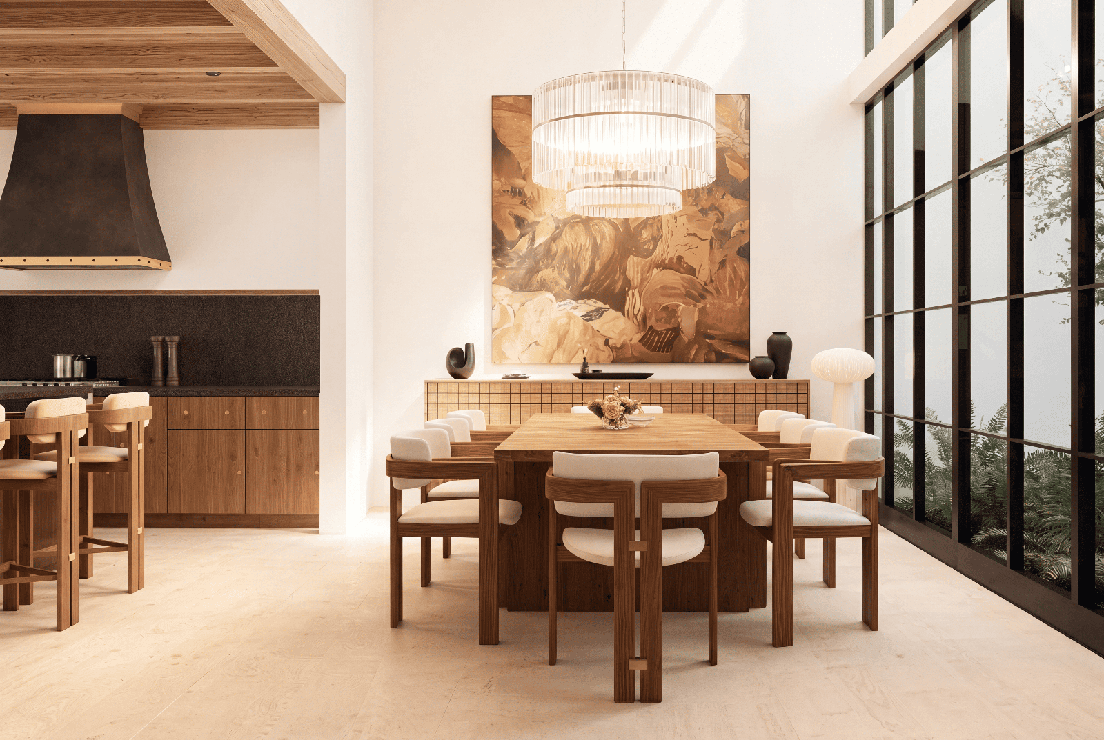 ORIZABA - Residencia 2 — San Antonio, San Miguel de Allende — photo 5 — luminous modern dining, warm wood elegance