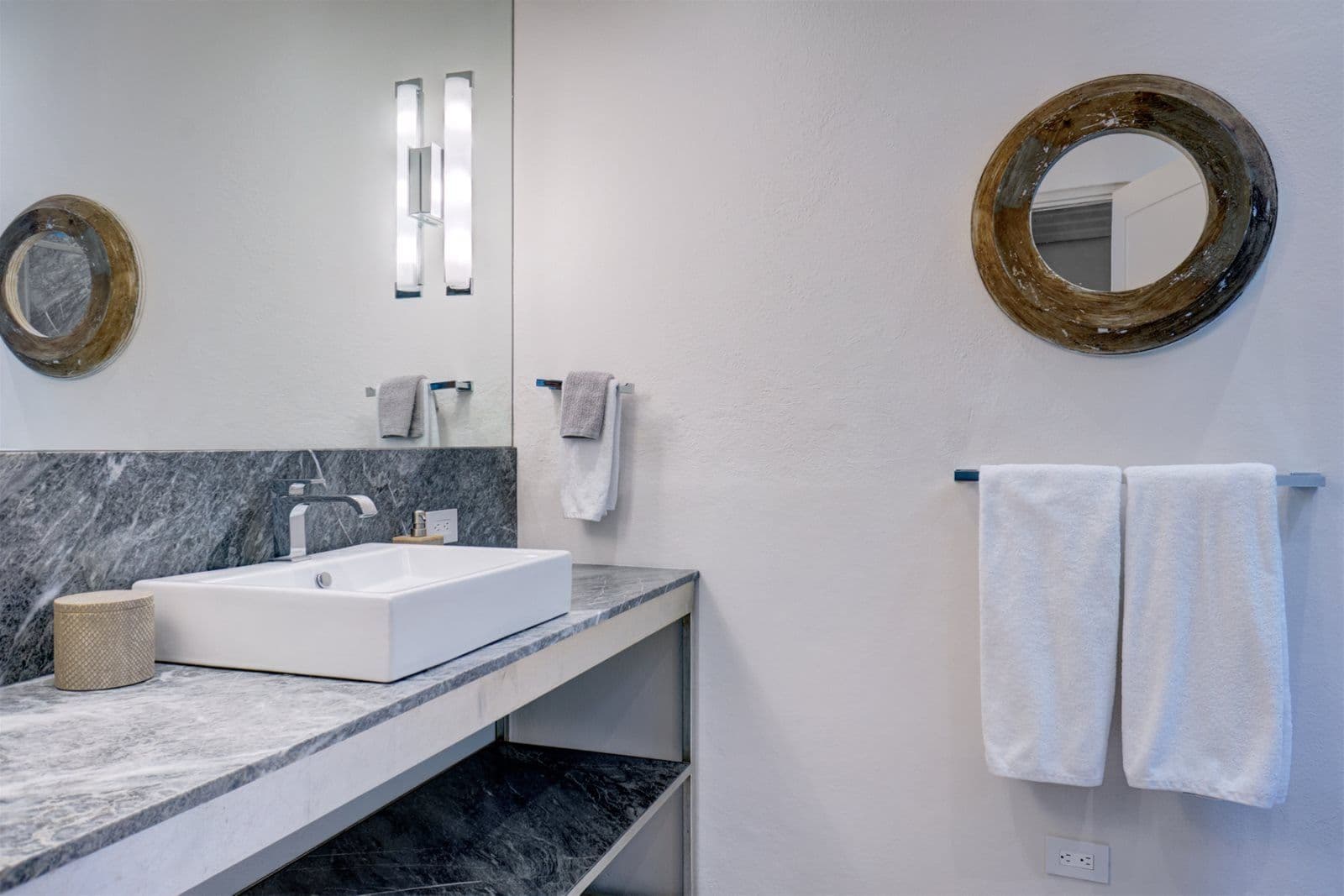 Casa Arcadia — Centro, San Miguel de Allende — photo 22 — spa-inspired ensuite with marble elegance