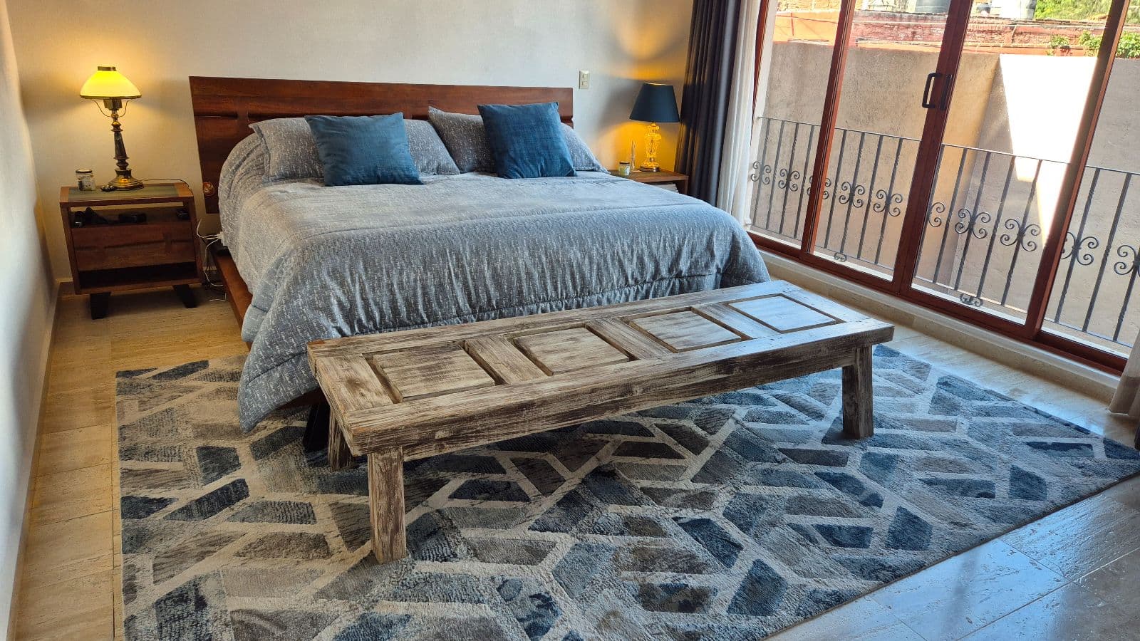Casa de Llano — La Palmita, San Miguel de Allende — photo 7 — sun-drenched master suite, authentic charm