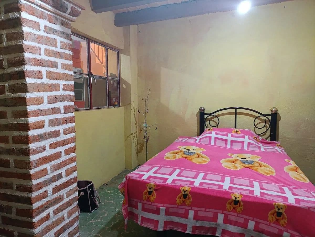 Casa Juan Aldama-Fixer Upper — San Rafael, San Miguel de Allende — photo 4 — charming bedroom with rustic brick accents