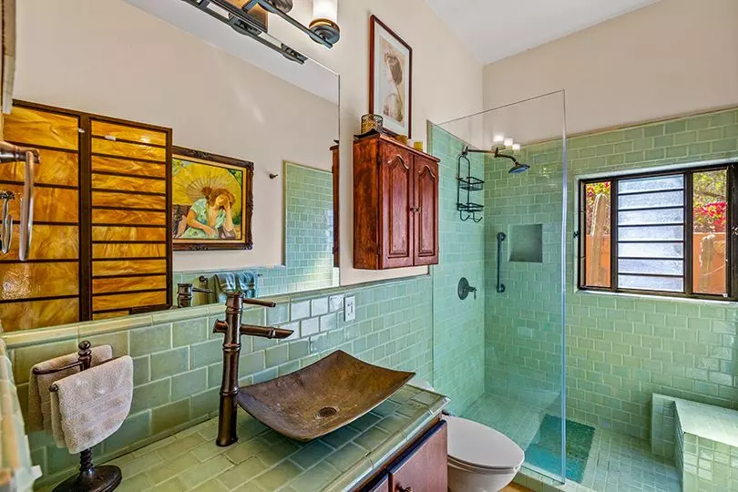 Casa Raul — Balcones, San Miguel de Allende — photo 5 — artisanal spa-inspired master bath