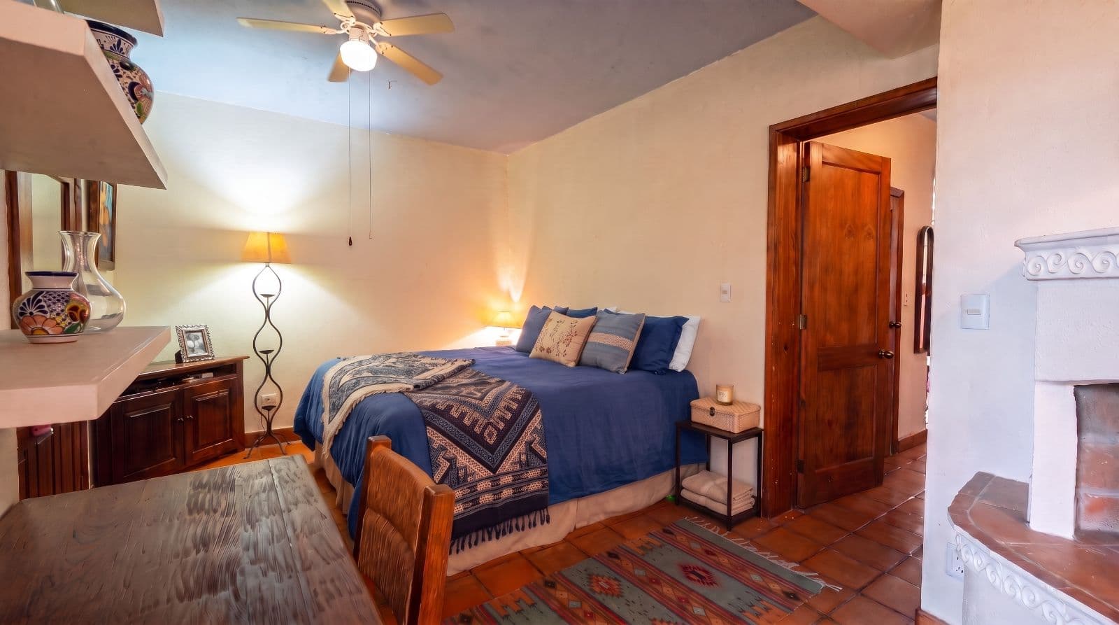 Condo Lelé — Centro, San Miguel de Allende — photo 4 — sunlit master suite with rustic charm