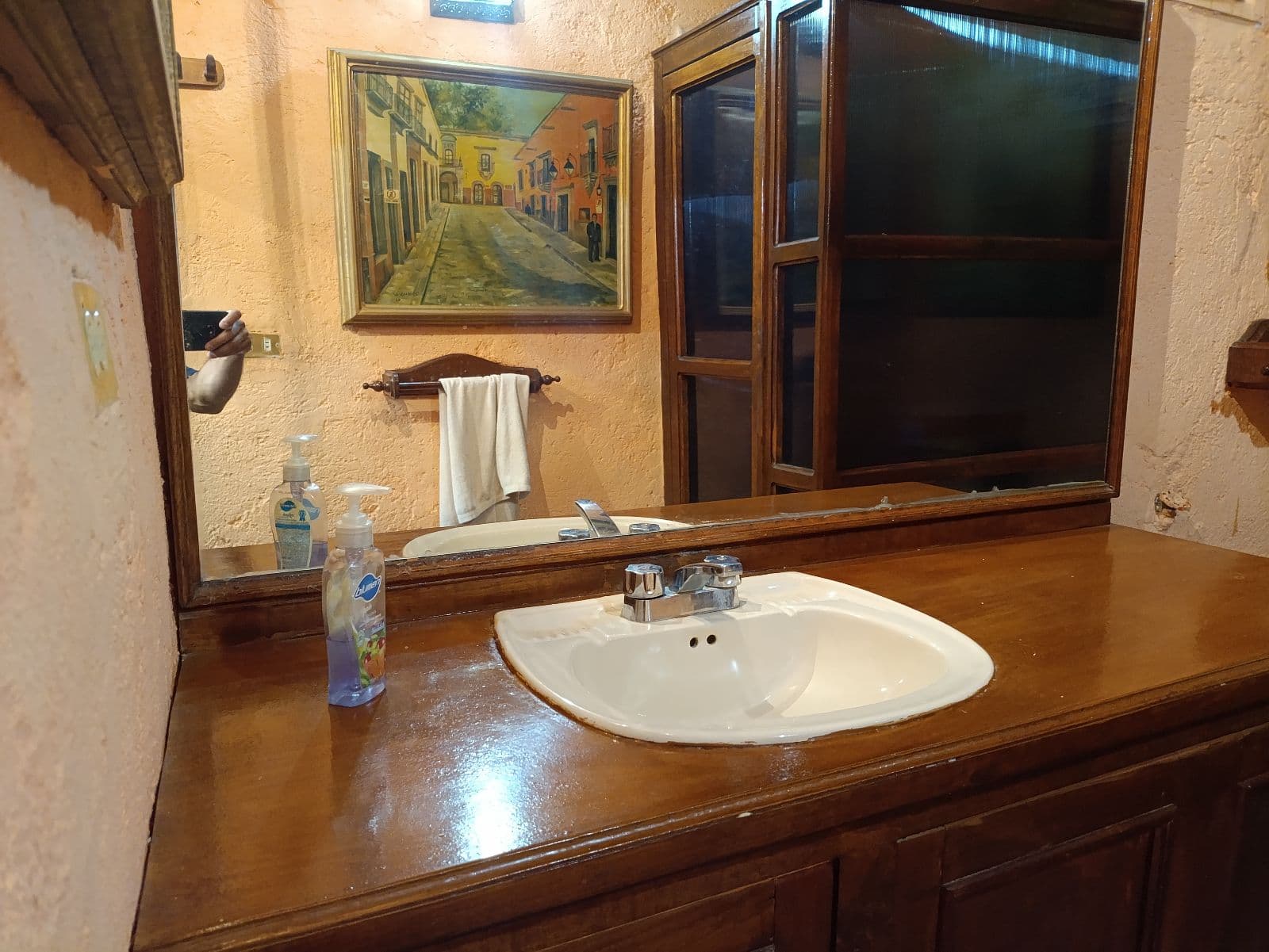 Casa y Casita en el Centro de San Miguel — Centro, San Miguel de Allende — photo 10 — charming traditional bathroom with warm character