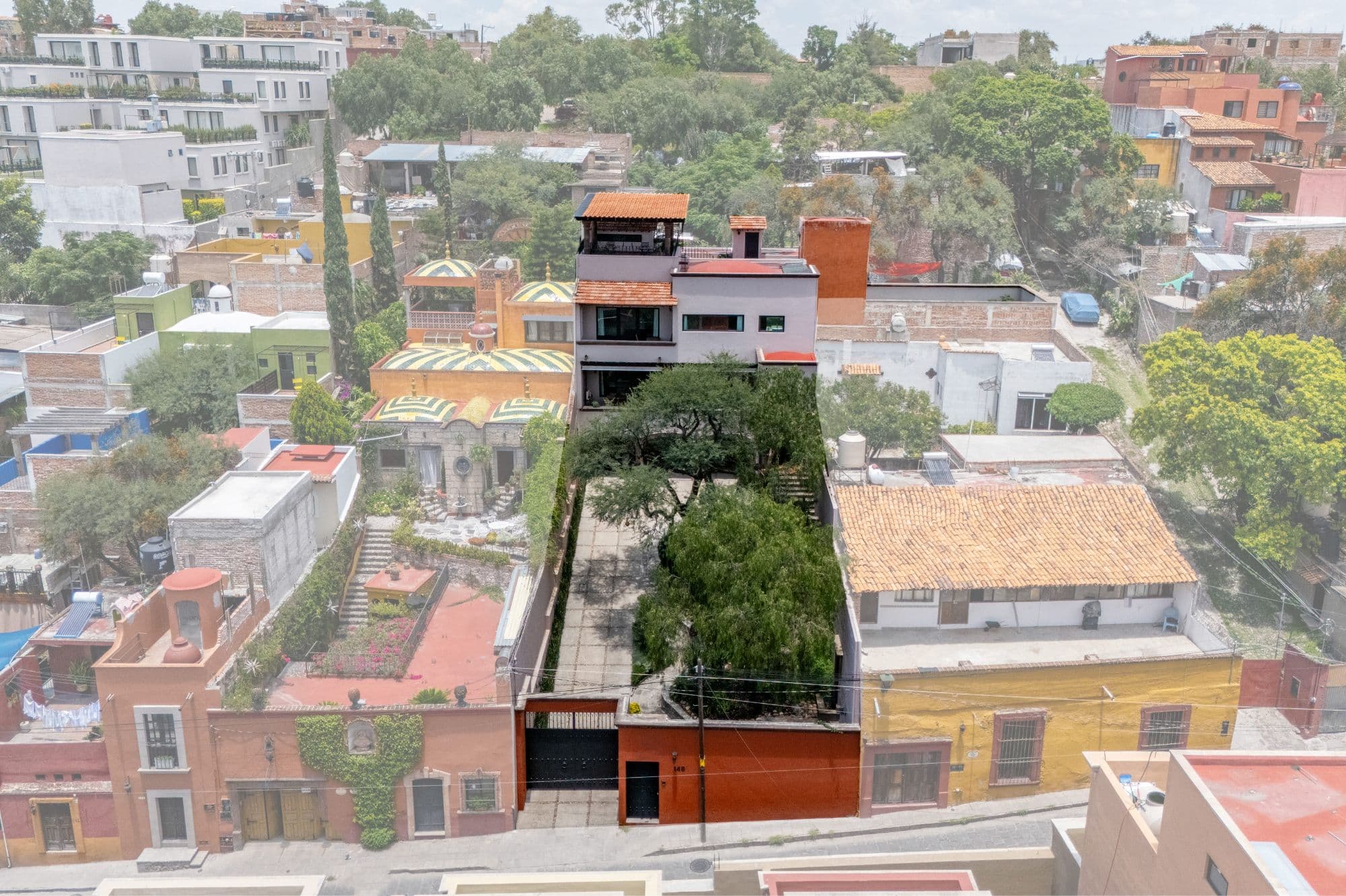 CASA MEZQUITE, SALIDA REAL A QUERÉTARO — Centro, San Miguel de Allende — photo 18 — verdant hillside sanctuary with panoramic vistas