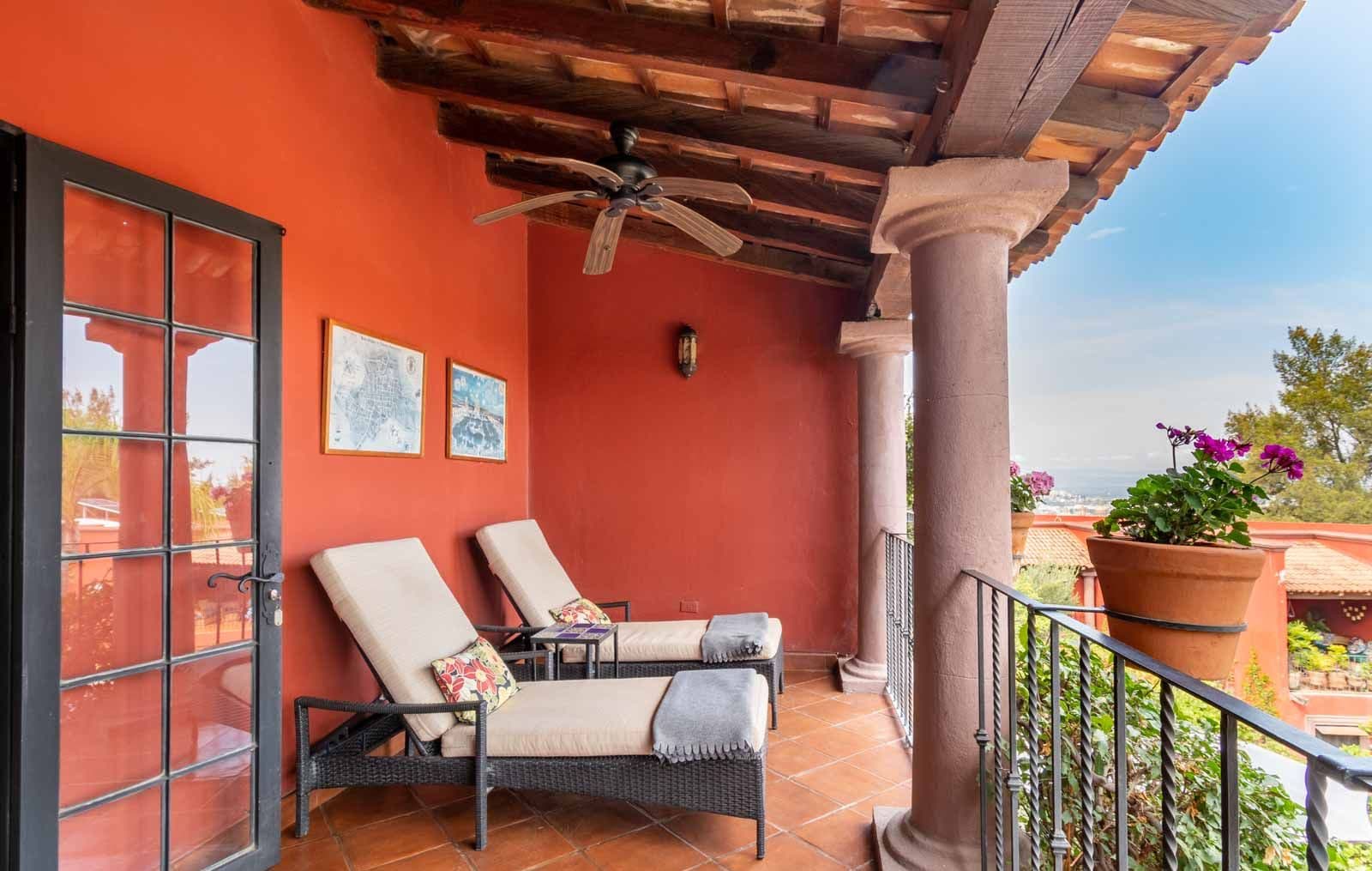 Casa Suerte — Balcones, San Miguel de Allende — photo 16 — vibrant terrace with colonial charm and vistas