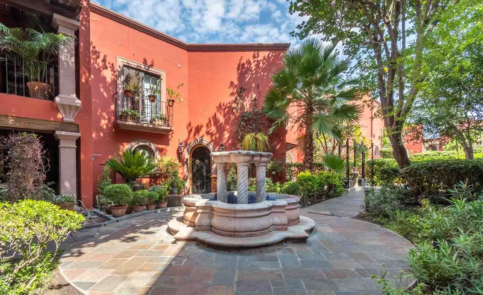 Casa Suerte — Balcones, San Miguel de Allende — photo 24 — charming courtyard, colonial architecture, lush gardens