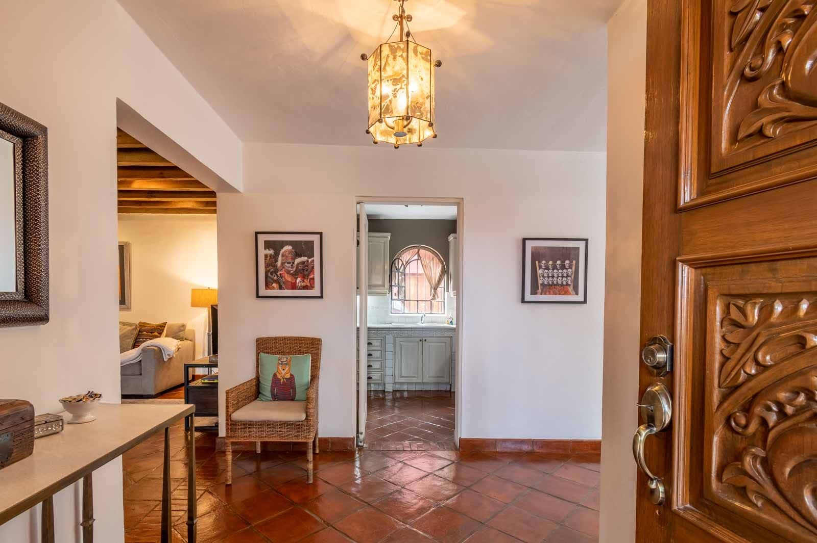 Casa Suerte — Balcones, San Miguel de Allende — photo 4 — elegant entry with architectural charm