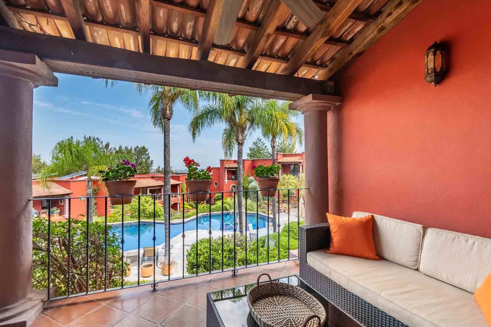 Casa Suerte — Balcones, San Miguel de Allende — photo 15 — terracotta paradise overlooking resort-style pool