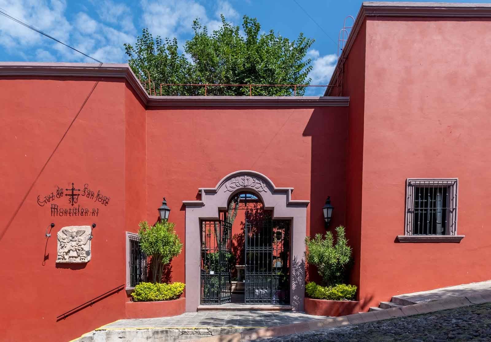 Casa Suerte — Balcones, San Miguel de Allende — photo 25 — charming colonial entrance, vibrant terracotta elegance