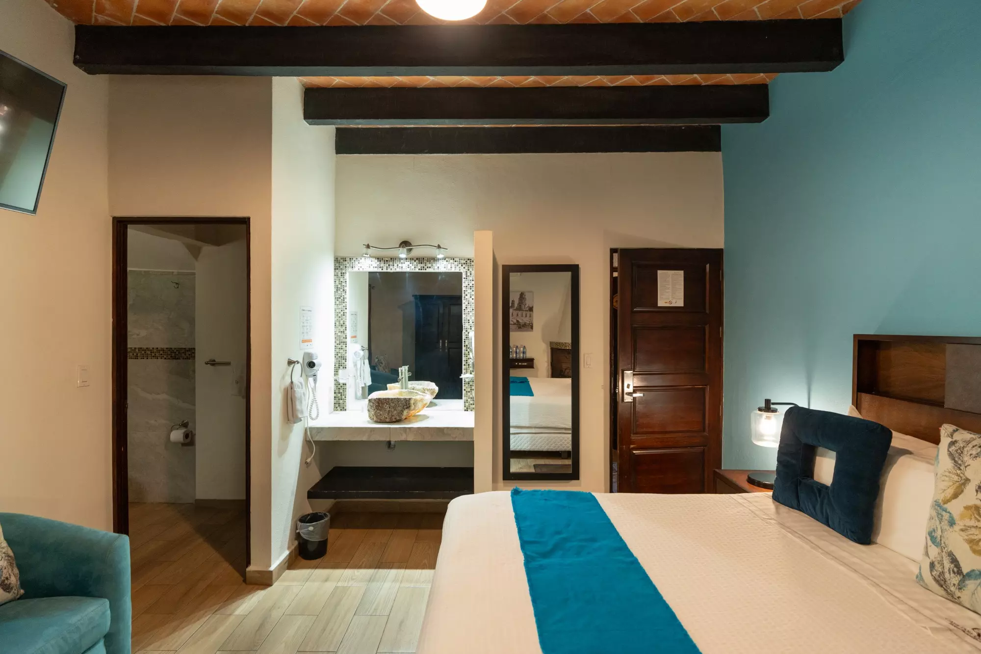 Hotel Centro — Centro, San Miguel de Allende — photo 27 — sophisticated master suite with spa-inspired ensuite