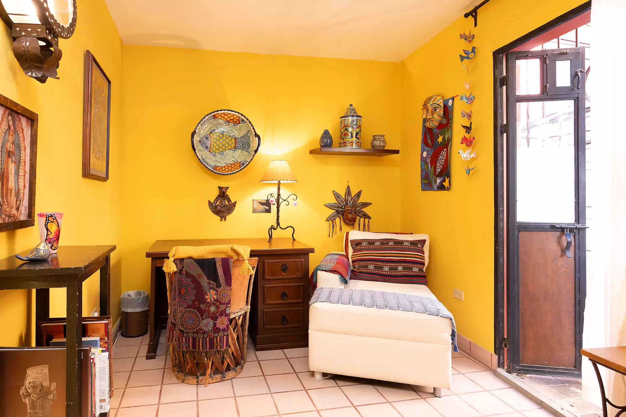 Casa Corazón — Valle del Maíz, San Miguel de Allende — photo 5 — vibrant colonial bedroom, authentic mexican charm