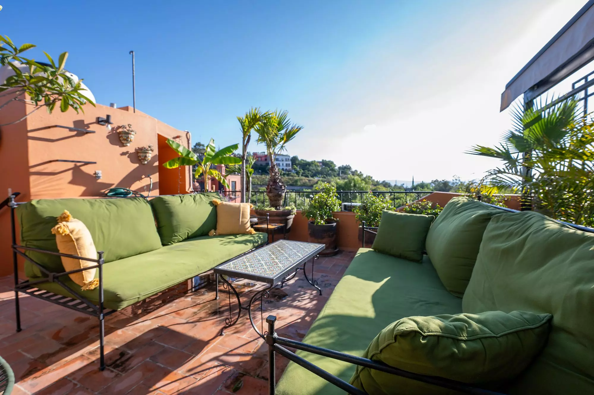 Casa Corazón — Valle del Maíz, San Miguel de Allende — photo 15 — panoramic rooftop terrace, mountain vistas