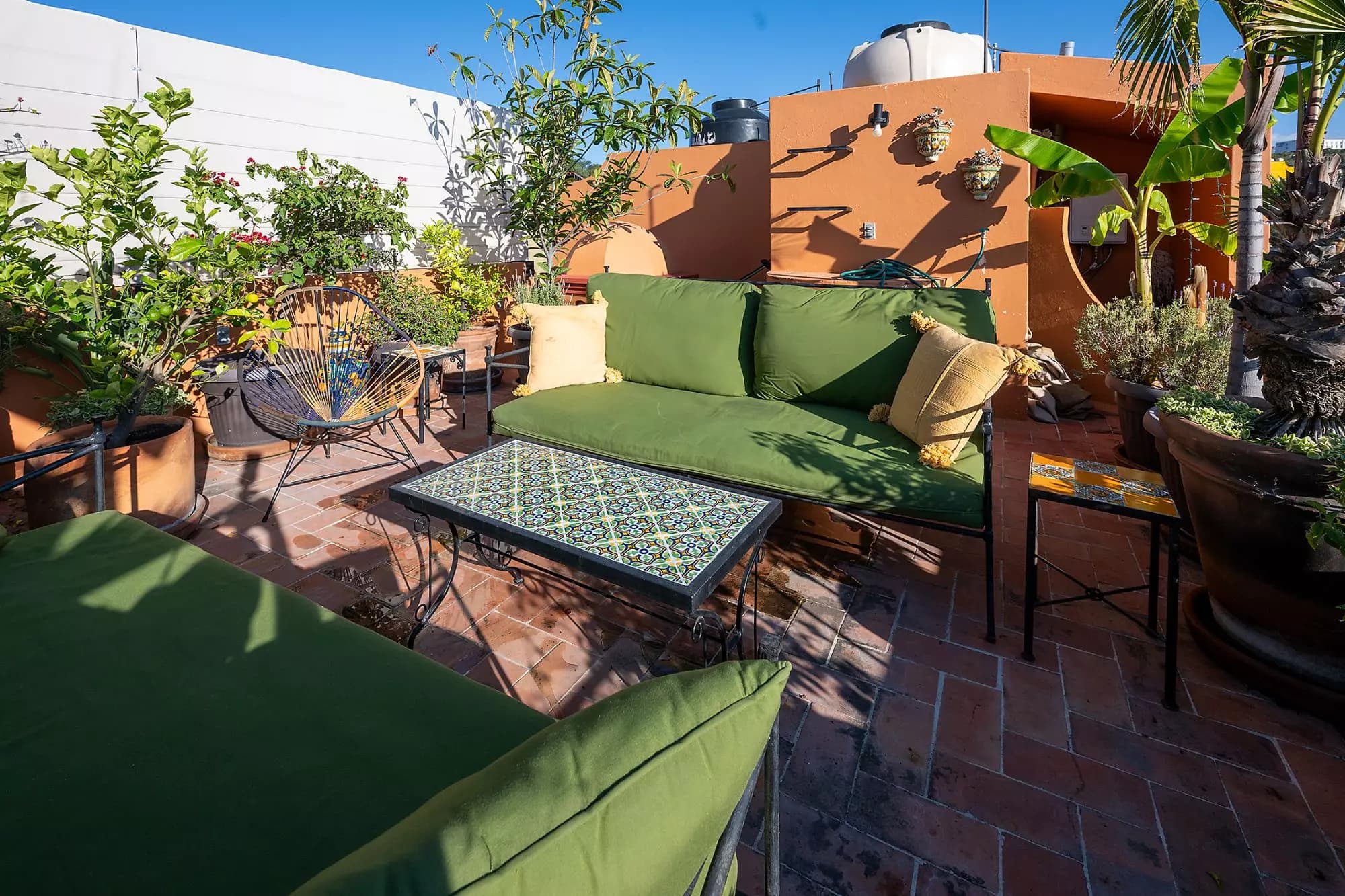 Casa Corazón — Valle del Maíz, San Miguel de Allende — photo 25 — vibrant rooftop terrace, lush gardens blooming