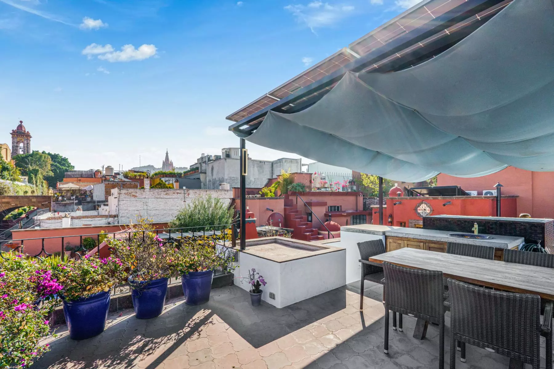Casa de la Canal — Centro, San Miguel de Allende — photo 13 — panoramic rooftop terrace, colonial views