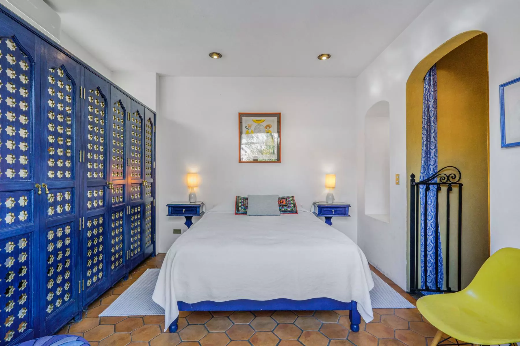 Casa de la Canal — Centro, San Miguel de Allende — photo 16 — vibrant bohemian bedroom, artisanal charm