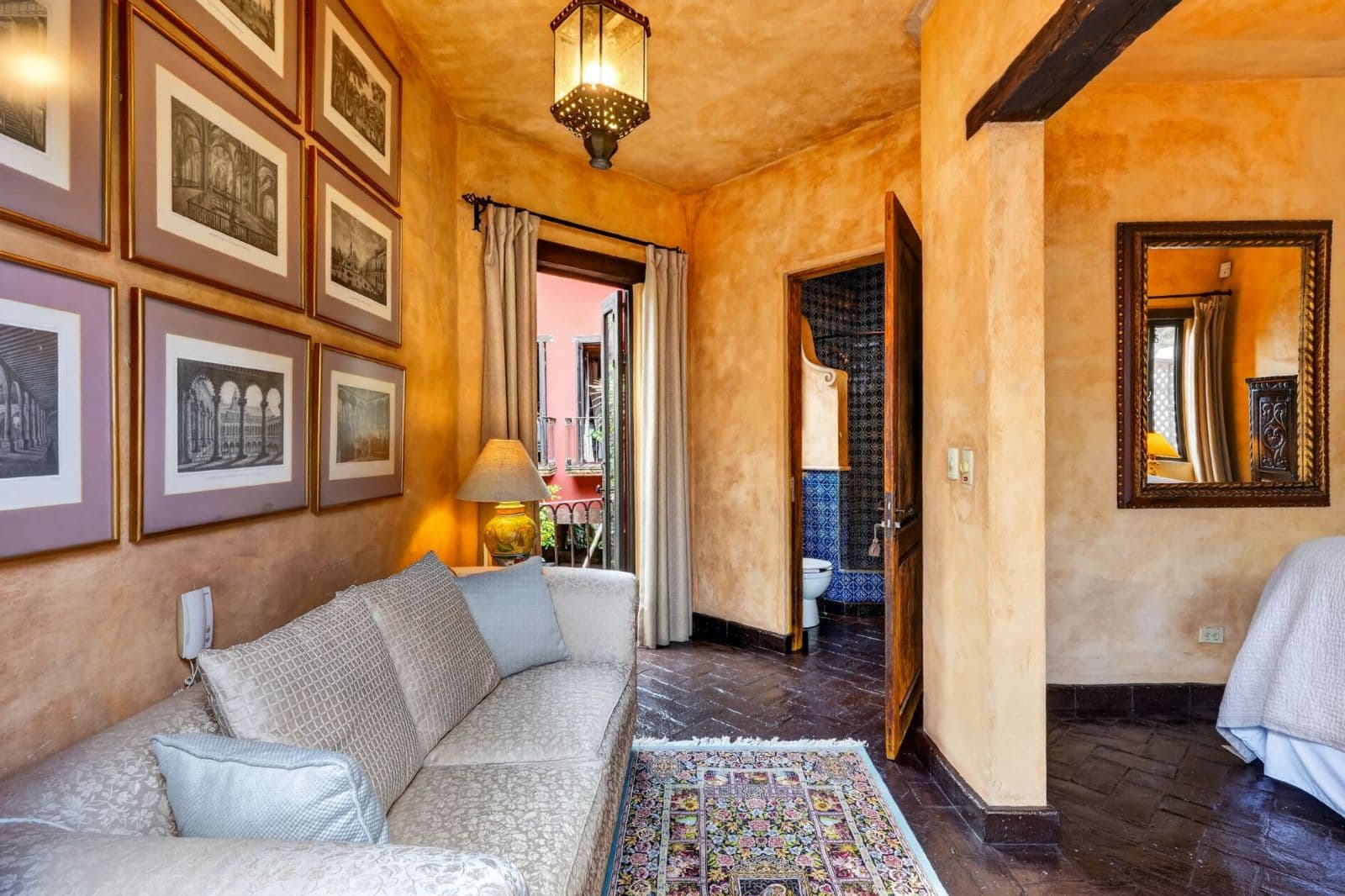 Villa Escondida — Centro, San Miguel de Allende — photo 26 — warm, sunlit colonial bedroom suite