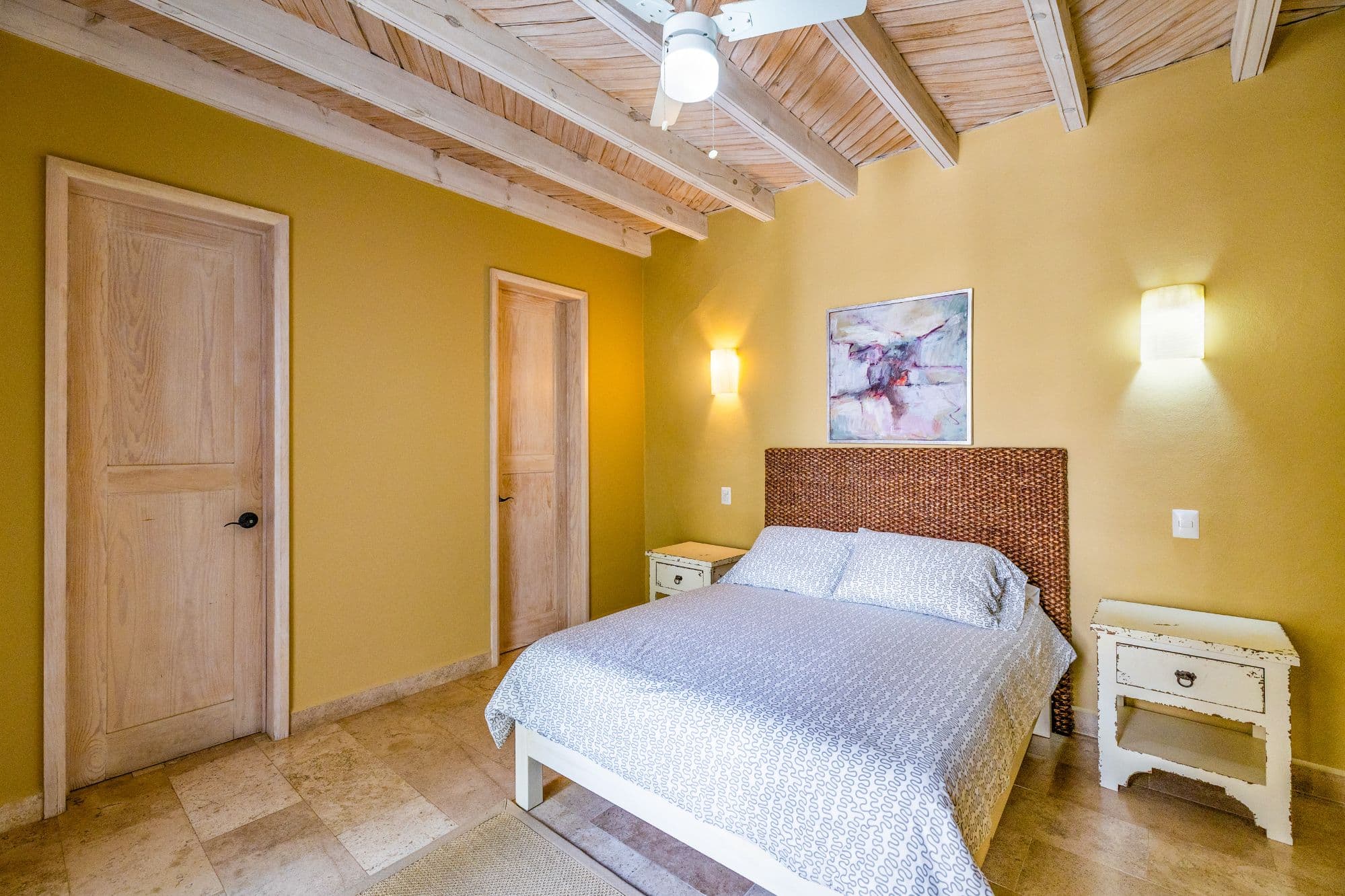 CASA PINO — Guadalupe, San Miguel de Allende — photo 7 — sunlit bedroom with rustic charm