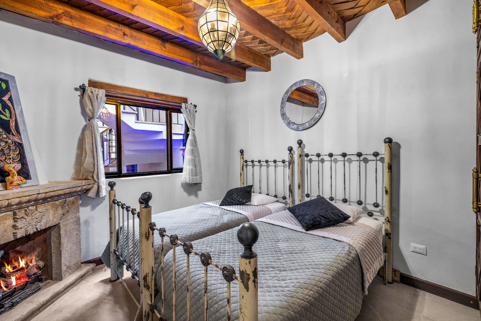 Casa Cocuchas — San Miguel de Allende Centro, San Miguel de Allende — photo 3 — rustic elegance meets fireside comfort