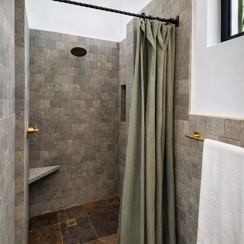 Breathtaking Casa Blanca — Guadiana, San Miguel de Allende — photo 32 — spa-inspired walk-in shower sanctuary