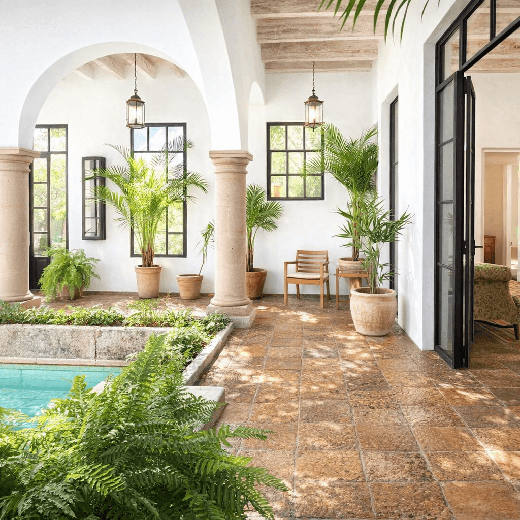 Breathtaking Casa Blanca — Guadiana, San Miguel de Allende — photo 6 — serene courtyard with colonial elegance