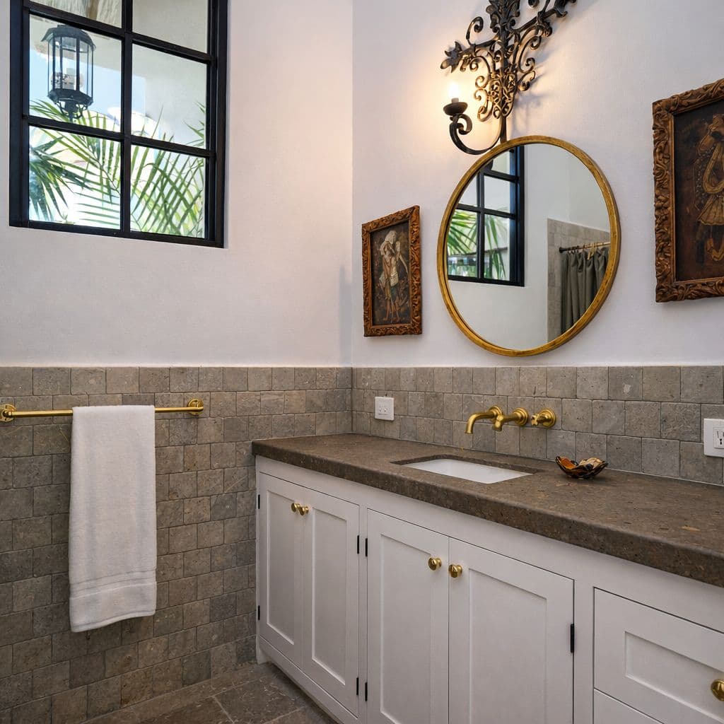 Breathtaking Casa Blanca — Guadiana, San Miguel de Allende — photo 31 — elegant spa-inspired bathroom retreat