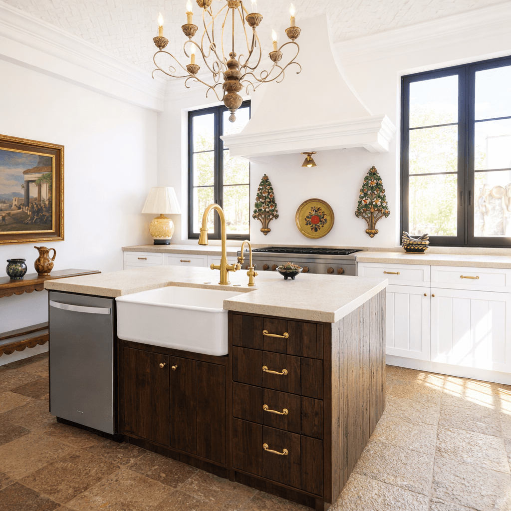 Breathtaking Casa Blanca — Guadiana, San Miguel de Allende — photo 13 — luminous gourmet kitchen, timeless elegance