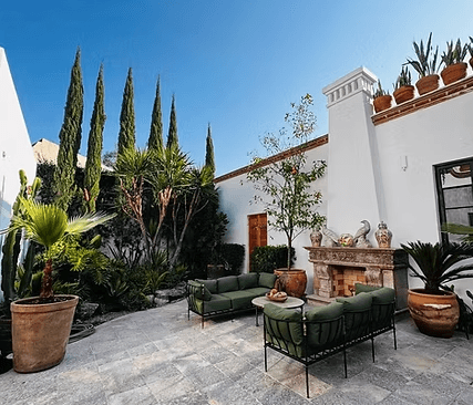 Breathtaking Casa Blanca — Guadiana, San Miguel de Allende — photo 28 — serene courtyard oasis, colonial elegance