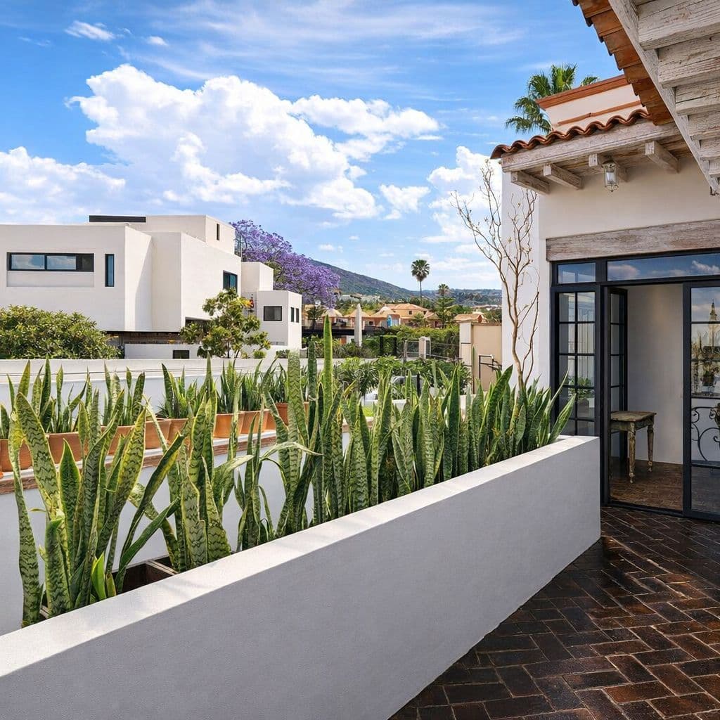 Breathtaking Casa Blanca — Guadiana, San Miguel de Allende — photo 44 — stunning rooftop terrace, panoramic mountain views