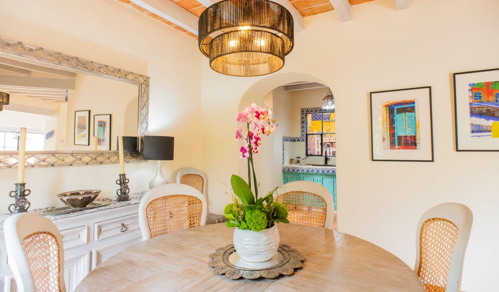 Mi Casita Linda — Atascadero (Arcos de San Miguel), San Miguel de Allende — photo 17 — elegant dining with artisanal charm