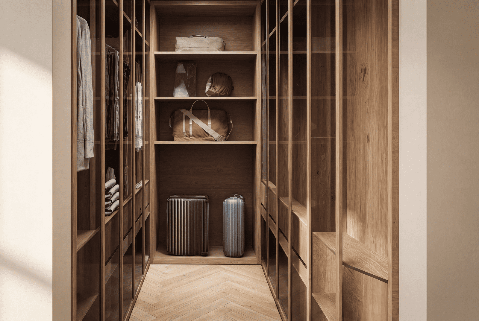 ORIZABA - Residencia 1 — San Antonio, San Miguel de Allende — photo 17 — sophisticated walk-in closet, warm wood elegance