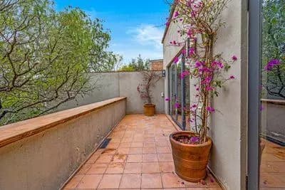 Casa Bamboo — Ojo de Agua, San Miguel de Allende — photo 19 — serene rooftop terrace, flowering bougainvillea views