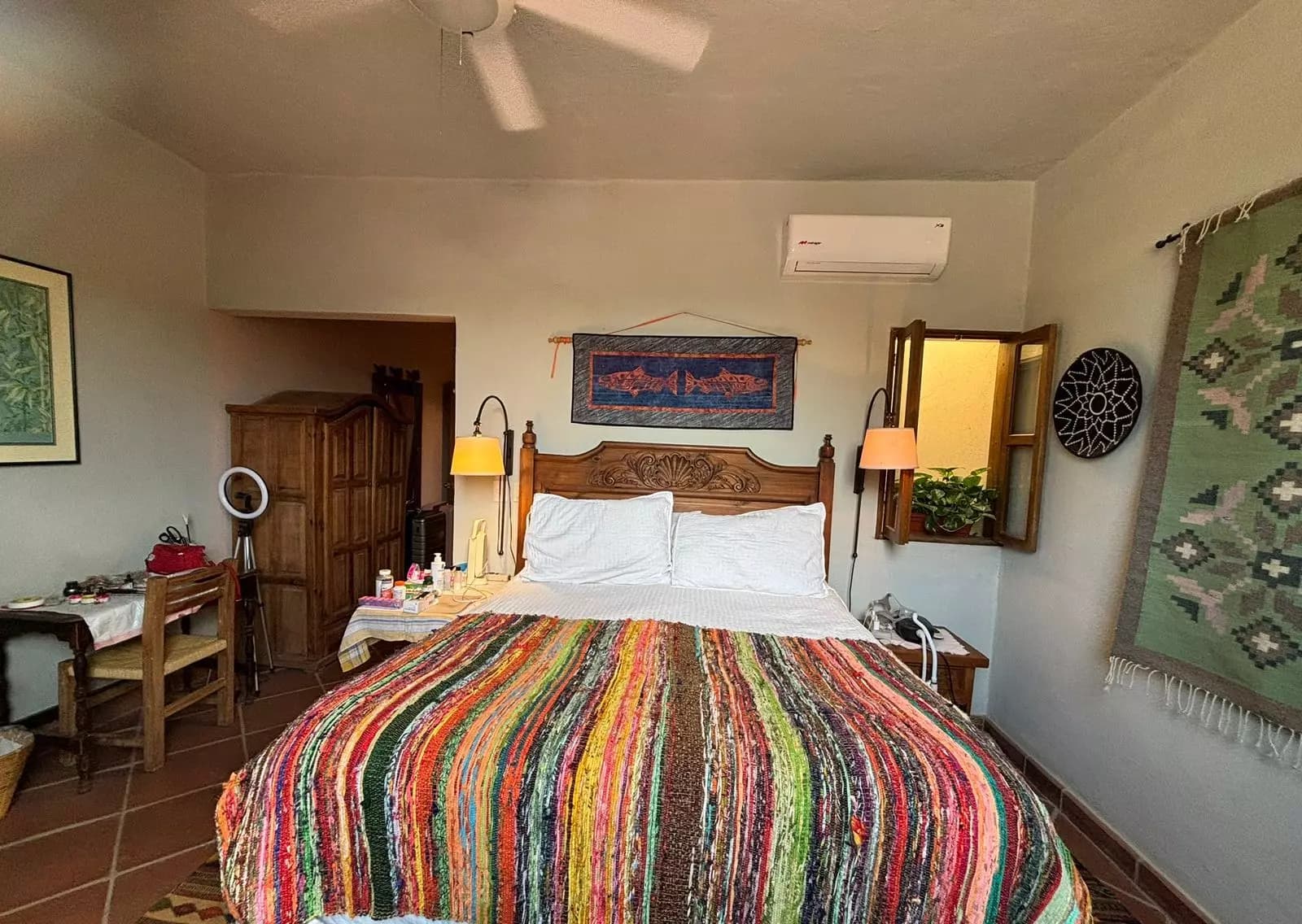 Casa Concha — Guadalupe, San Miguel de Allende — photo 3 — artisan bedroom with authentic colonial charm