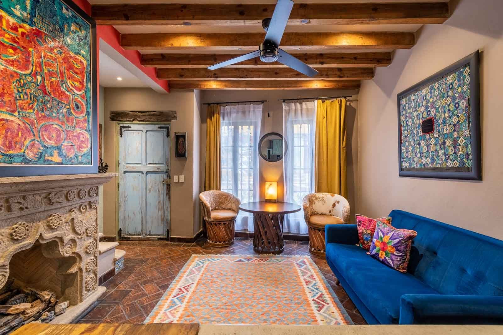 Casa de la Felicidad — San Antonio, San Miguel de Allende — photo 2 — eclectic luxury living with artisan details
