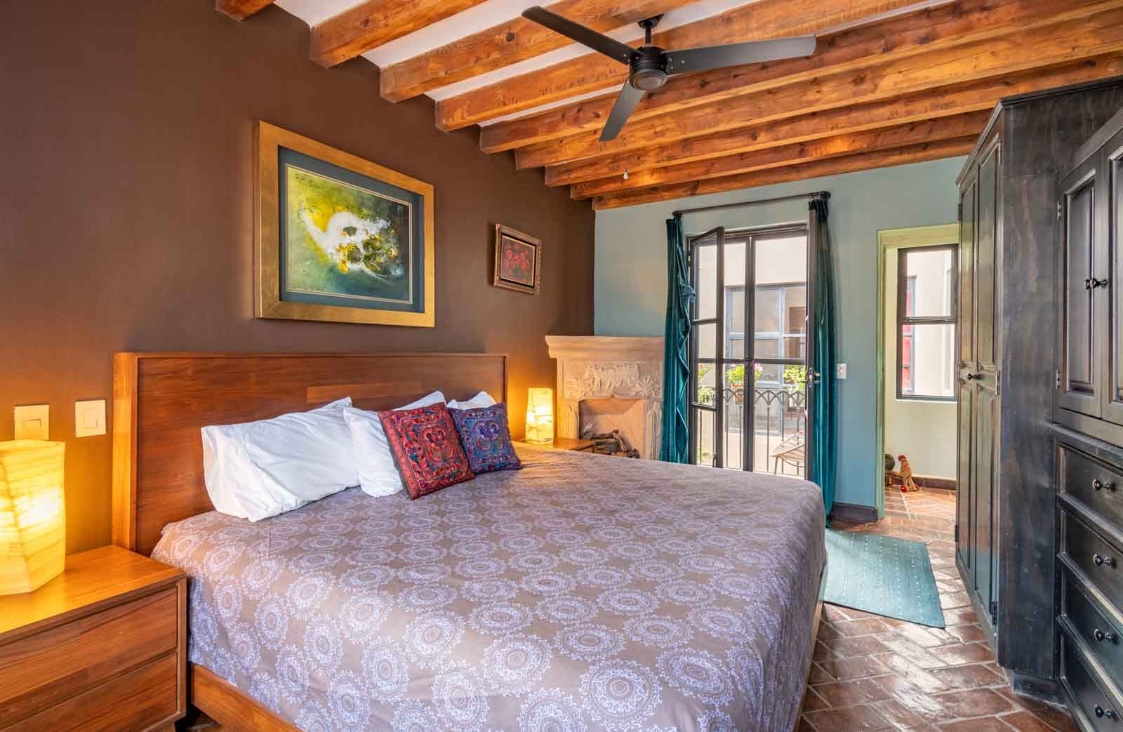 Casa de la Felicidad — San Antonio, San Miguel de Allende — photo 15 — rustic beams, authentic colonial charm