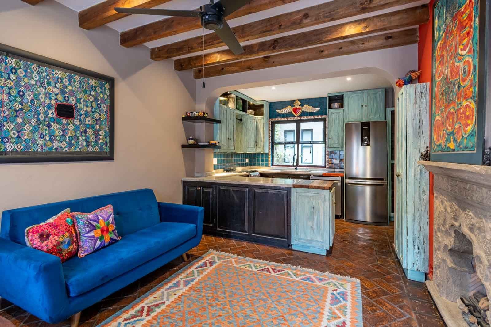 Casa de la Felicidad — San Antonio, San Miguel de Allende — photo 4 — vibrant bohemian living meets rustic elegance