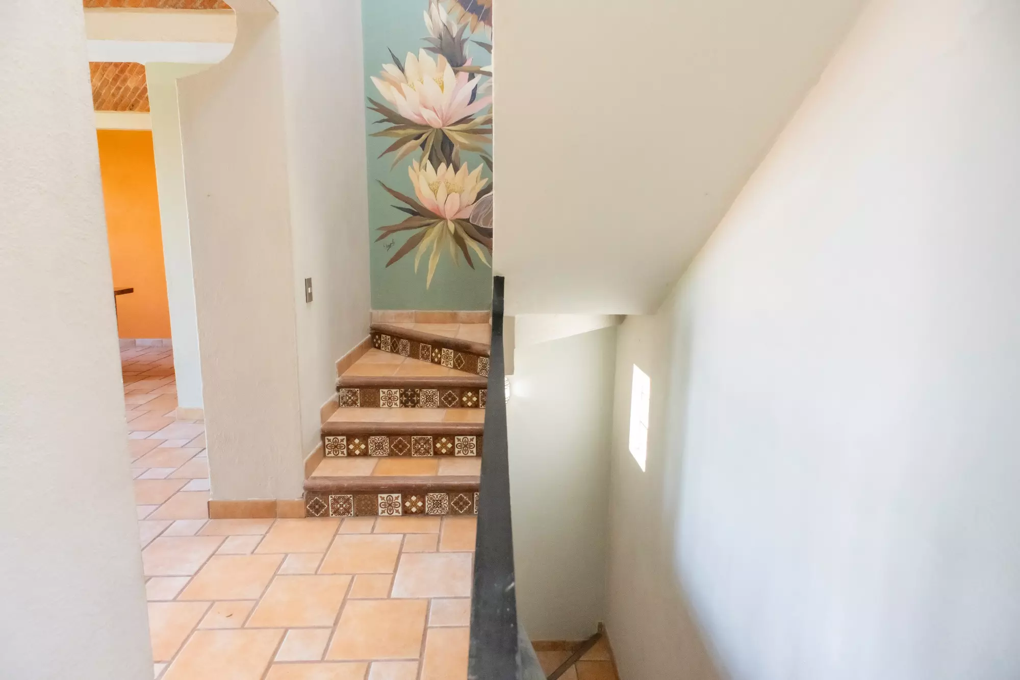 CASA LINDA — Lindavista, San Miguel de Allende — photo 21 — charming staircase with artisan tile details