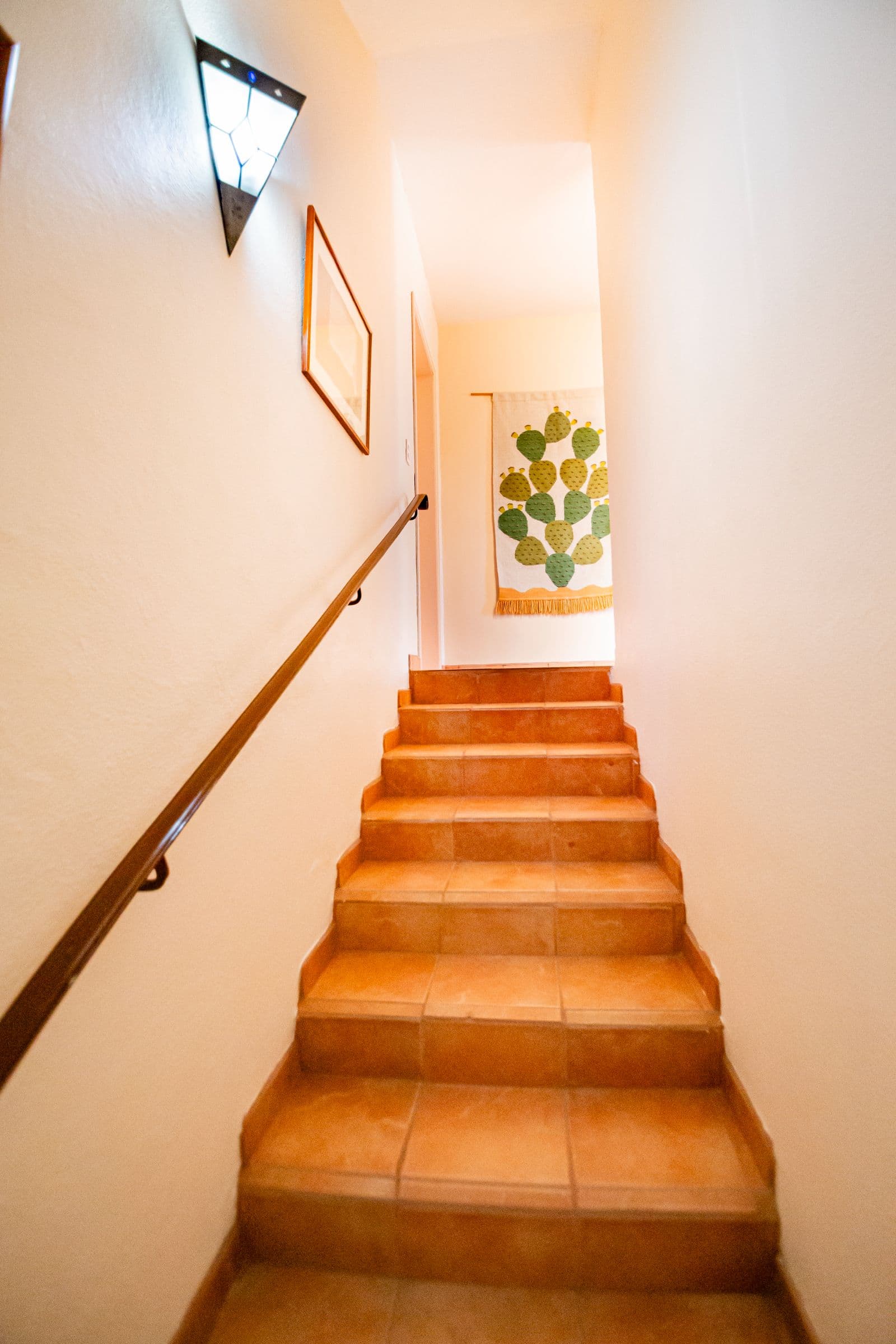 Casa Sí — Atascadero (Arcos de San Miguel), San Miguel de Allende — photo 13 — charming terracotta stairs, authentic colonial elegance