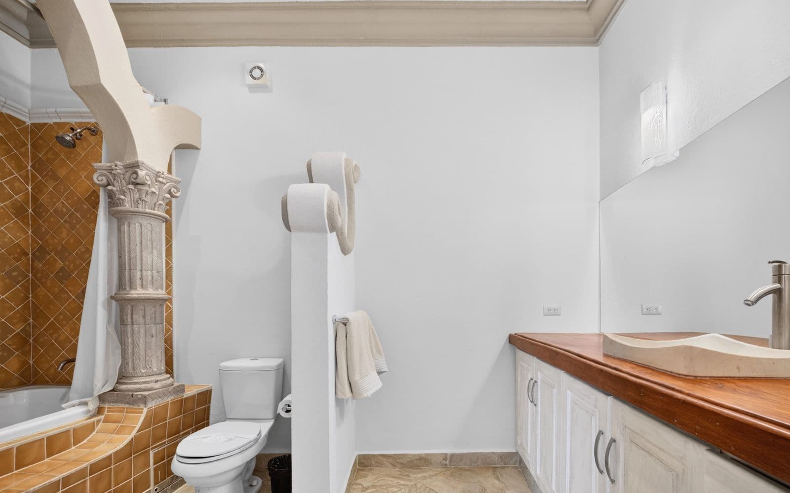 CASA PIEDRAS CHINAS — Centro, San Miguel de Allende — photo 31 — elegant spa-inspired bathroom sanctuary