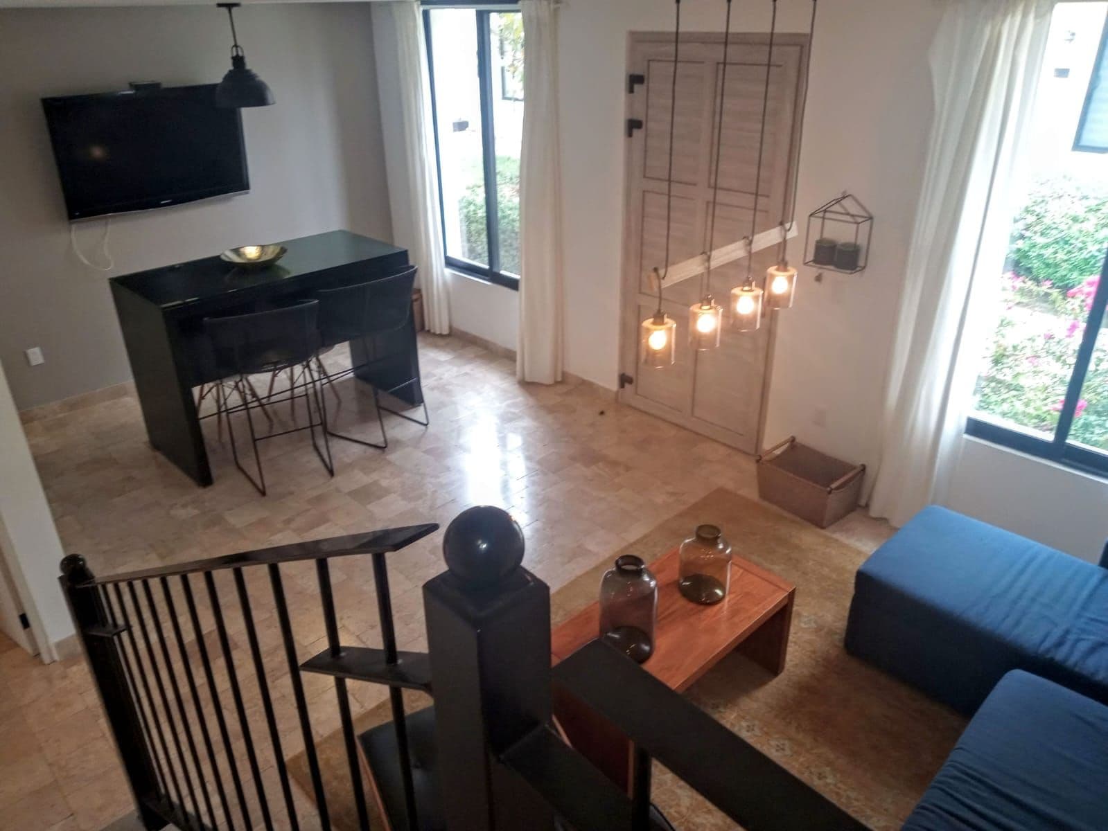 Villa Mila — La Luminaria, San Miguel de Allende — photo 6 — luminous open-plan living, modern elegance