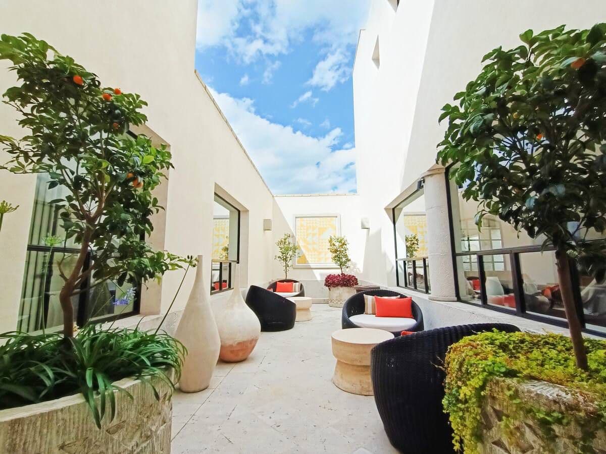 Villa Mila — La Luminaria, San Miguel de Allende — photo 21 — serene sky-lit courtyard oasis
