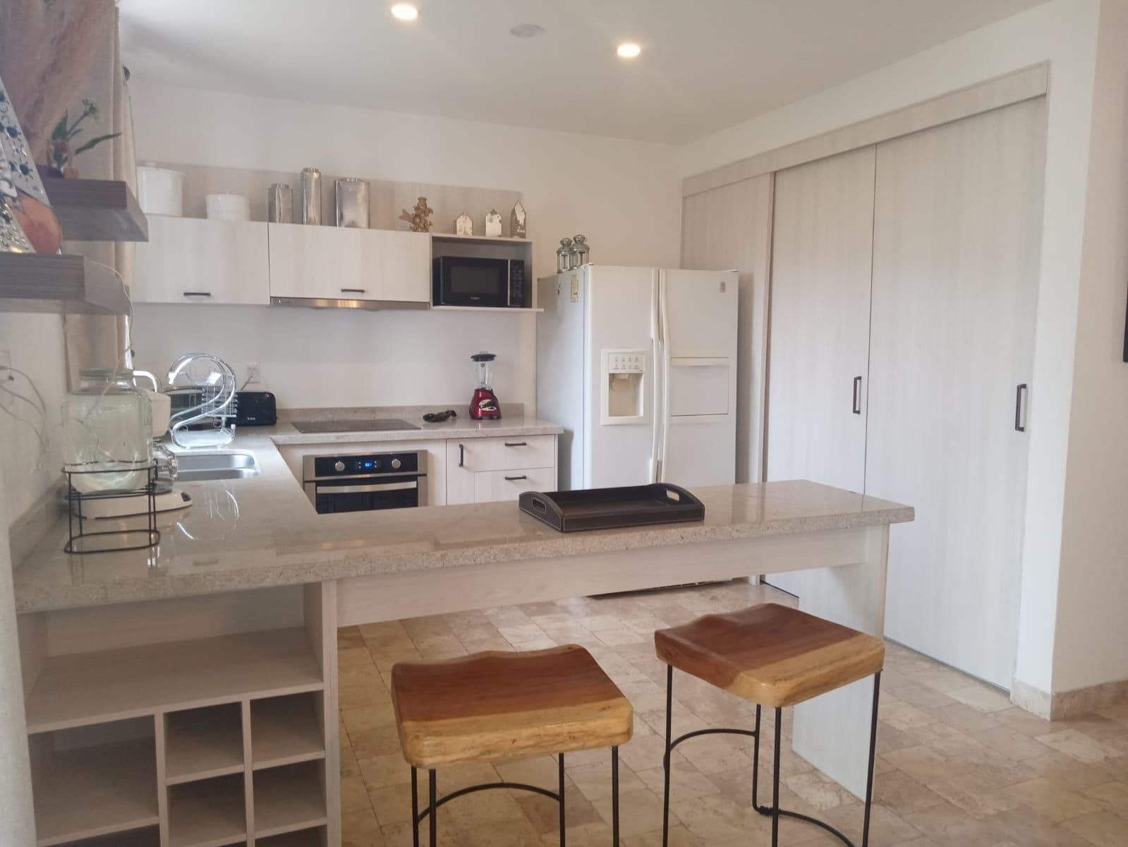 Villa Mila — La Luminaria, San Miguel de Allende — photo 10 — sophisticated modern kitchen with abundant light
