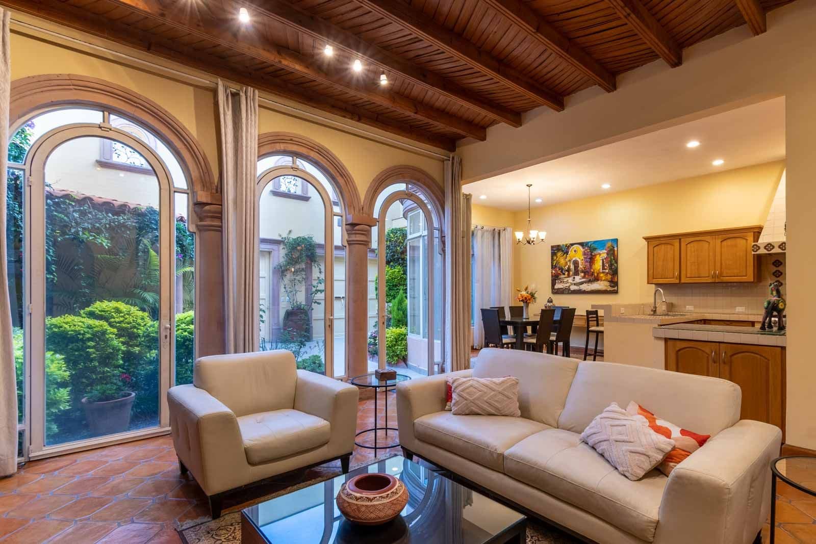 CASA ARCO de LUZ — Guadalupe, San Miguel de Allende — photo 8 — graceful arches frame serene courtyard living