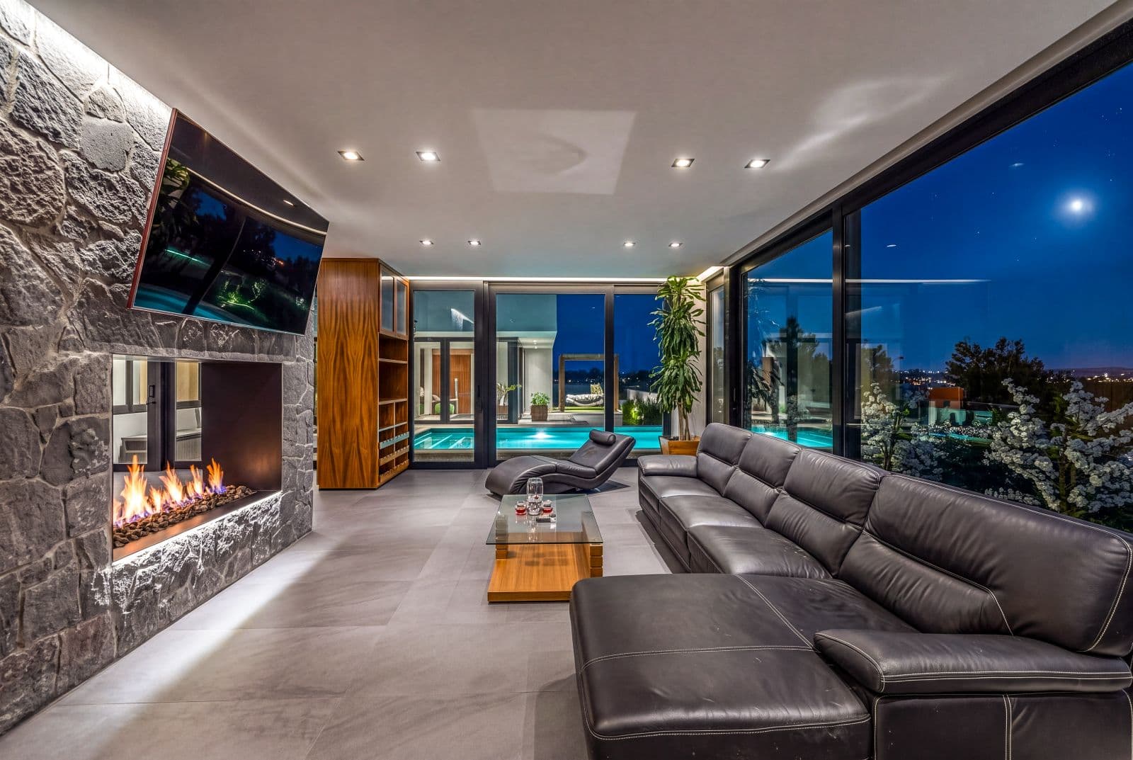 The Dream House — Zirándaro, San Miguel de Allende — photo 26 — twilight luxury with heated pool views